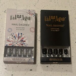 2, NIB short length, rounded shape, press on nails by Red Aspen